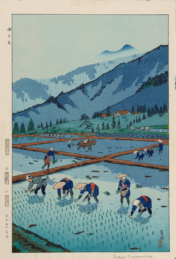 Посадка риса — UKIYOE.RU